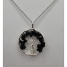 Collier Tourmaline Noire Arbre de vie