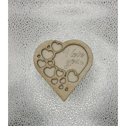 Boite à bijoux coeur I love you